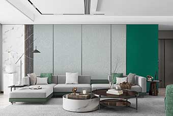 大理轻奢风格-客厅