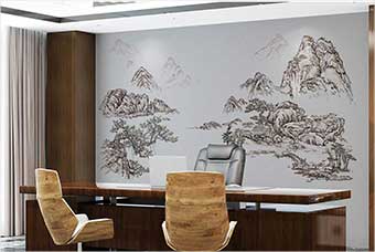 大理森佰汇航空纤维墙咔（山水之间）