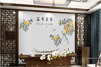 大理森佰汇航空纤维墙咔（富贵荣华）